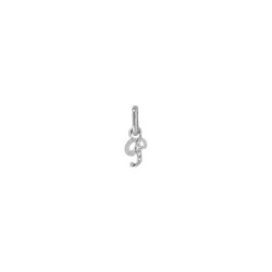 Pendentif lettre diamants en Or 9 carats  