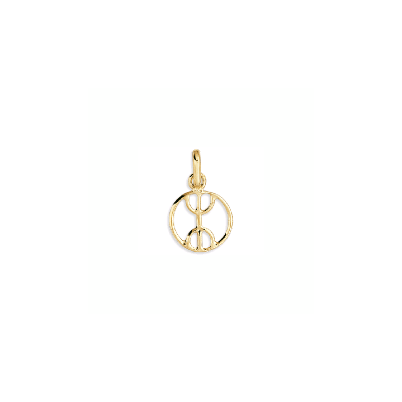 Pendentif Berbère cercle Or 9 carats jaune  - 10 MM - Bijouterie La Petite Française
