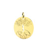 Pendentif monde et arbre de vie Or 9 carats  - 25 MM