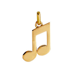 Pendentif double croche Or 9 carats  
