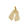 Pendentif pieds Or 9 carats  