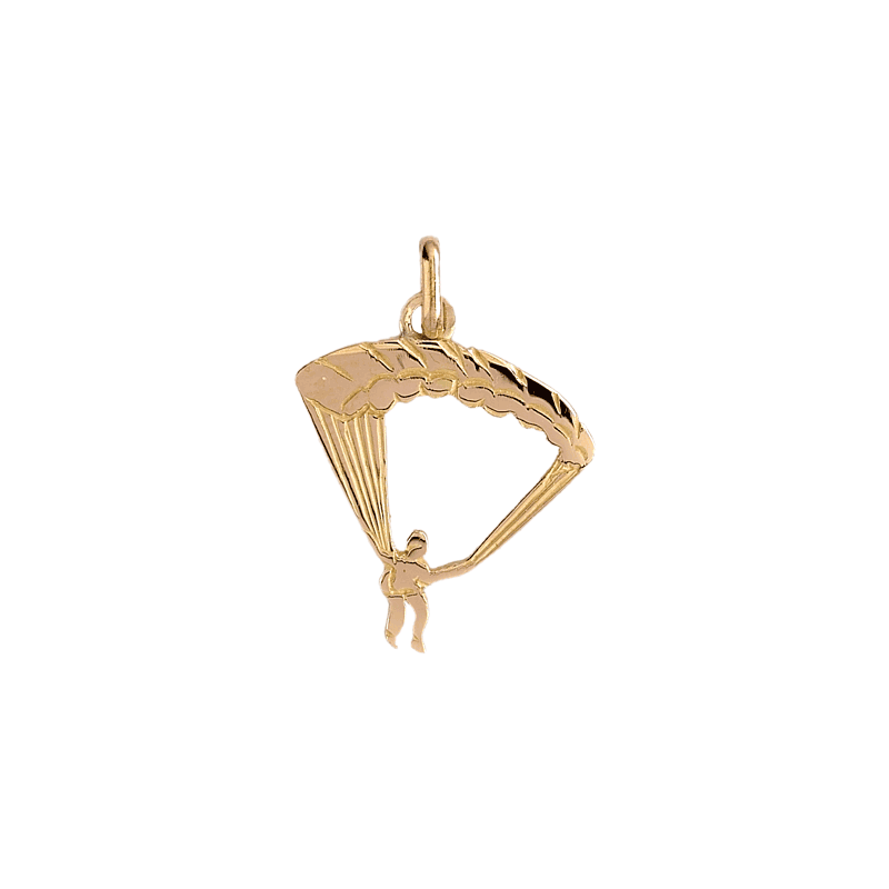 Pendentif parapentiste or 9 carats  - Bijouterie La Petite Française