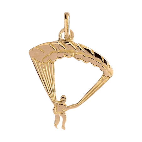 Pendentif parapentiste or 9 carats  - Bijouterie La Petite Française