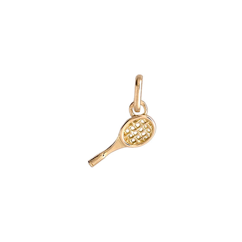 Pendentif raquette de tennis Or 9 carats   - Bijouterie La Petite Française