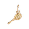 Pendentif raquette de tennis Or 9 carats   - Bijouterie La Petite Française
