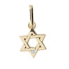 Pendentif Etoile de David diamant PM Or 9 carats  