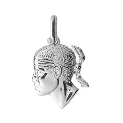 Pendentif tête de Maure Or 9 carats  - 23 MM 