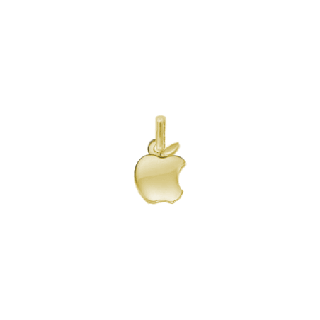 Pendentif pomme croquée or 9 carats  