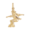Pendentif patineur à rollers or 9 carats  - Bijouterie La Petite Française