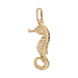 Pendentif Hippocampe Or 9 carats  - 34 MM- Bijouterie La Petite Française