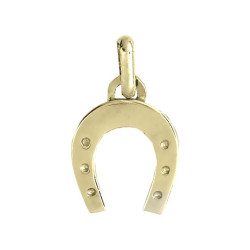 Pendentif fer à cheval Or 9 carats  12x10 MM - Bijouterie La Petite Française