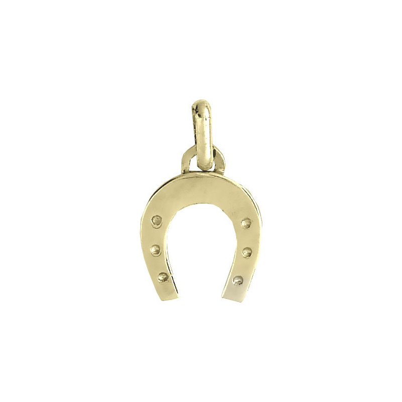 Pendentif fer à cheval Or 9 carats  12x10 MM - Bijouterie La Petite Française