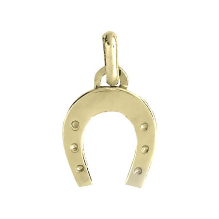Pendentif fer à cheval Or 9 carats  12x10 MM - Bijouterie La Petite Française