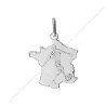 Pendentif carte de France avec footballeur Or 9 carats  