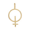 Pendentif symbole féminin or 9 carats  