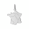 Pendentif carte de France Or 9 carats  