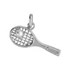 Pendentif raquette de tennis et perle Or 9 carats  - Bijouterie La Petite Française