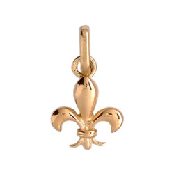 Pendentif Fleur de Lys Or 9 carats  - 11 X 09 MM 