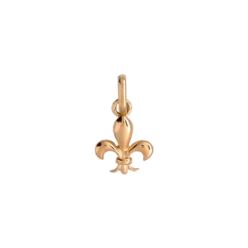 Pendentif Fleur de Lys Or 9 carats  - 11 X 09 MM 