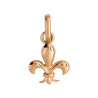 Pendentif Fleur de Lys Or 9 carats  - 11 X 09 MM 