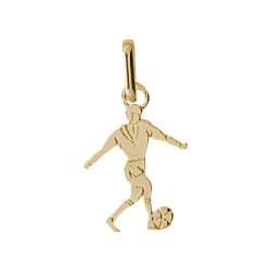 Pendentif footballeur Or 9 carats  - Bijouterie La Petite Française