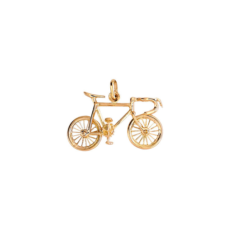 Pendentif vélo de course Or 9 carats  - Bijouterie La Petite Française