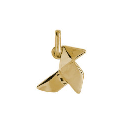 Pendentif cocotte en papier Or 9 carats  