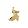 Pendentif cocotte en papier Or 9 carats  