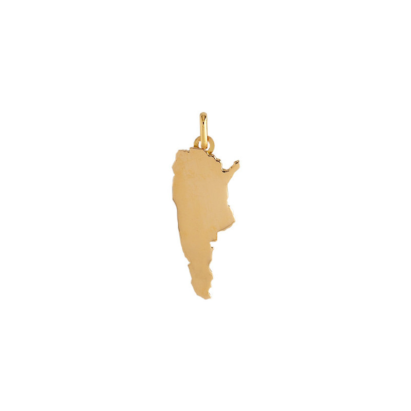 Pendentif carte Argentine Or 9 carats  