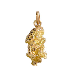 Pendentif pépite Or 9 carats - 23 MM - Bijouterie La Petite Française