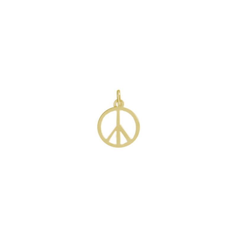 Pendentif Peace and Love Or 9 carats  