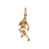 Pendentif rugbyman Or 9 carats  - Bijouterie La Petite Française