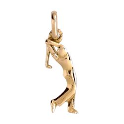 Pendentif golfeur or 9 carats  - Bijouterie La Petite Française