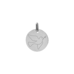 Médaille colombe de la paix Or 9 carats  - Bijouterie La Petite Française