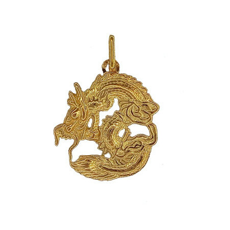Pendentif dragon Or 9 carats- Bijouterie La Petite Française