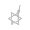 Pendentif Etoile de David diamant Or 9 carats  