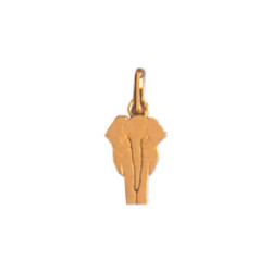 Pendentif éléphant Or 9 carats  - 19 x 9 MM 