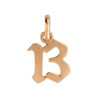 Pendentif nombre 13 Or 9 carats- Bijouterie La Petite Française