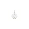 Pendentif Ying-Yang Or 9 carats  - diamants blancs - 12 MM - Bijouterie La Petite Française