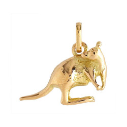 Pendentif kangourou  Or 9 carats  