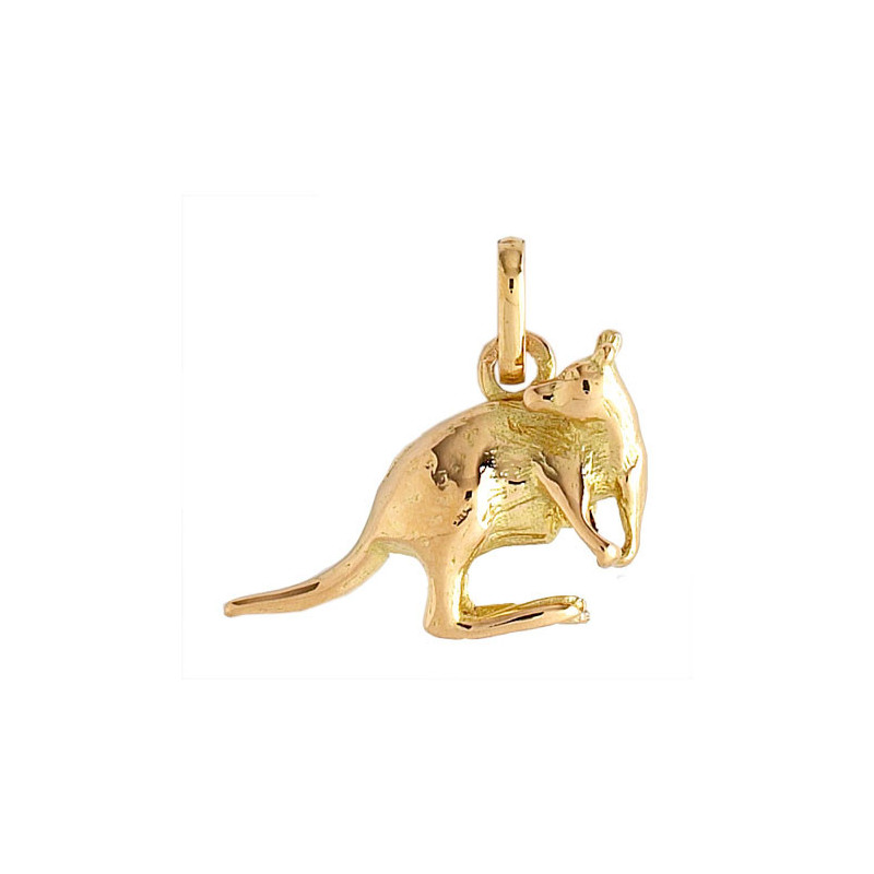 Pendentif kangourou  Or 9 carats  