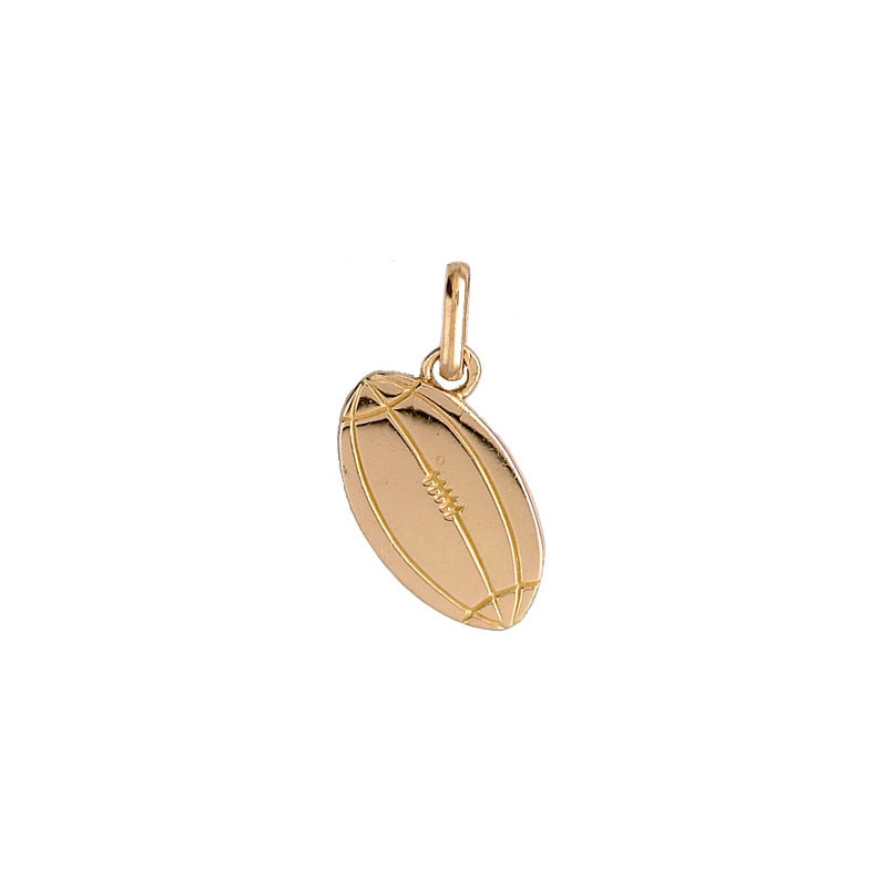 Pendentif ballon rugby Or 9 carats  - Bijouterie La Petite Française
