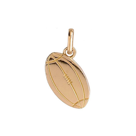 Pendentif ballon rugby Or 9 carats  - Bijouterie La Petite Française