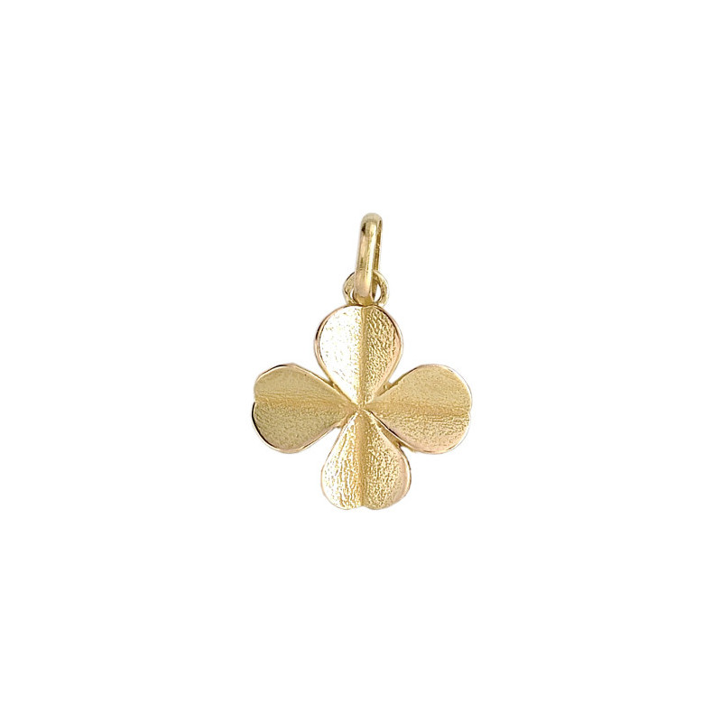 Pendentif trèfle Or 9 carats  - Bijouterie La Petite Française
