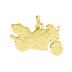 Pendentif moto Or 9 carats  - Bijouterie La Petite Française