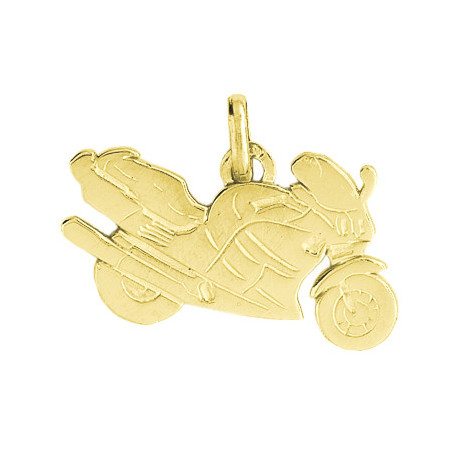 Pendentif moto Or 9 carats  - Bijouterie La Petite Française