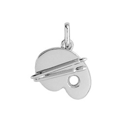 Pendentif palette de peintre Or 9 carats  