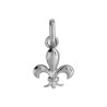 Pendentif Fleur de Lys diamant Or 9 carats   