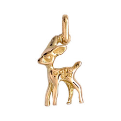 Pendentif faon Or 9 carats  