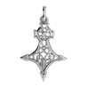Croix du sud filigrane Or 9 carats gris- 22 MM- Bijouterie La Petite Française